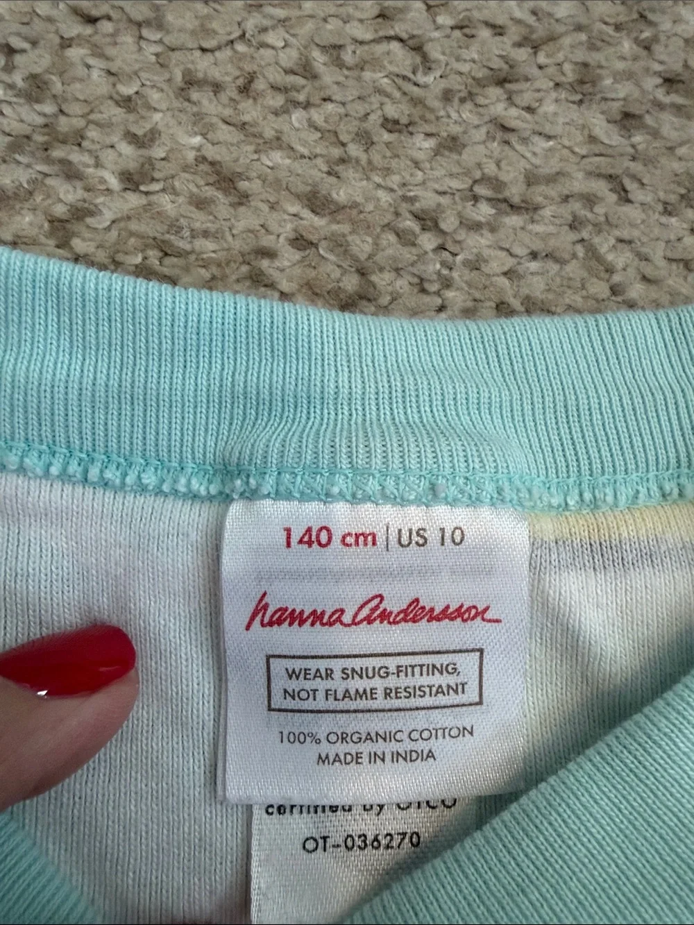 Hanna Andersson Boat PJ Set. 10